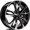 STATUSFÄLGAR OSAKA BLACK FRONT POLISHED 6.5x16 5/114.3 ET45 CB73.1