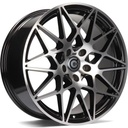 STATUSFÄLGAR CRAZY BLACK FRONT POLISHED 8.5x18 5/120 ET35 CB72.6