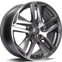 STATUSFÄLGAR NICE ANTHRACITE FRONT POLISHED 7.5x17 5/108 ET45 CB67.1