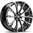 STATUSFÄLGAR STAR BLACK FRONT POLISHED 8.5x19 5/112 ET35 CB66.5