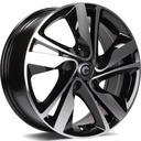 STATUSFÄLGAR SUNSHINE BLACK FRONT POLISHED 6x15 4/100 ET35 CB67.1