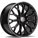 STATUSFÄLGAR EXPERT BLACK GLOSSY LIP POLISHED 8x19 5/112 ET35 CB66.5