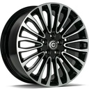 STATUSFÄLGAR OHIO BLACK FRONT POLISHED 7x17 5/108 ET50 CB63.4