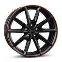 BORBET LX18 BLACK MATT RIM COPPER 8x18 5/112 ET40 CB66.6
