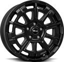 BROCK B45 SATIN BLACK MATT 7x17 6/120 ET45 CB74.6