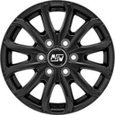 MSW 48 VAN 6 HOLES MATT BLACK 6,5X 6.5x16 5/16 ET62 CB84.1