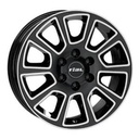RIAL TRANSPORTER 2 DIAMOND-BLACK FRONTPOLISHED 7x17 7/17 ET50 CB84.1
