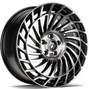 STATUSFÄLGAR SCF-K BLACK FRONT POLISHED 8x18 5/112 ET45 CB66.6