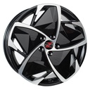 BARZETTA ELETTRICO BLACK POLISHED SÄHKÖAUTOIHIN 8x19 5/112 ET40 CB66.6