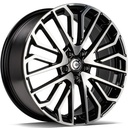 STATUSFÄLGAR BRILLIANT BLACK FRONT POLISHED 8x19 5/112 ET45 CB66.5