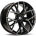 STATUSFÄLGAR FAST BLACK FRONT POLISHED 8.5x20 5/112 ET28 CB66.6