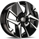 STATUSFÄLGAR LOIRE BLACK FRONT POLISHED 6.5x16 5/108 ET40 CB65.1