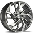 STATUSFÄLGAR SONIC ANTHRACITE FRONT POLISHED 7x17 5/114.3 ET40 CB73.1