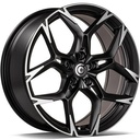 STATUSFÄLGAR MONSTER MATT BLACK FRONT POLISHED 8x18 5/112 ET40 CB57.1