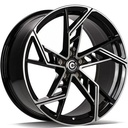 STATUSFÄLGAR EVIL BLACK FRONT POLISHED 8.5x19 5/112 ET30 CB66.5