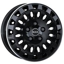 MAK OVERLAND GLOSS BLACK MIRROR RING 7x17 7/17 ET45 CB71.1