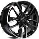 STATUSFÄLGAR FORCE BLACK FRONT POLISHED 6.5x15 5/114.3 ET38 CB73.1