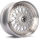 STATUSFÄLGAR SV-E SILVER LIP POLISHED 7x15 4/100-114.3 ET30 CB67.1