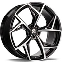 STATUSFÄLGAR BLASTER BLACK FRONT POLISHED 9.5x22 5/112 ET25 CB66.5
