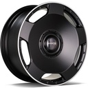 STATUSFÄLGAR MF.6 MATT BLACK LIP POLISHED 10x23 5/130 ET25 CB84.1