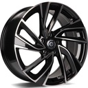 STATUSFÄLGAR MONACO BLACK FRONT POLISHED 6.5x16 5/100 ET38 CB57.1