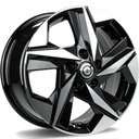 STATUSFÄLGAR KIOTO BLACK FRONT POLISHED 6.5x16 5/114.3 ET40 CB73.1