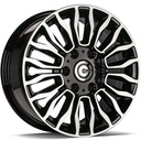 STATUSFÄLGAR MIGHT BLACK FRONT POLISHED 7x16 6/130 ET50 CB84.1