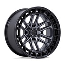 STATUSFÄLGAR FC874 CELSIUS MATTE GUNMETAL W/ MATTE BLACK LIP 9x20 6/139.7 ET1 CB106.1
