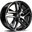 STATUSFÄLGAR NICE BLACK FRONT POLISHED 7x16 4/108 ET25 CB65.1