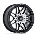 STATUSFÄLGAR M52 RADAR UTV GLOSS BLACK MACHINED 7x14 4/110 ET10 CB86