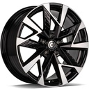 STATUSFÄLGAR TRICK BLACK FRONT POLISHED 8x18 5/112 ET40 CB57.1