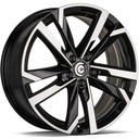 STATUSFÄLGAR COMBAT BLACK FRONT POLISHED 7x17 5/100 ET40 CB57.1