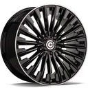 STATUSFÄLGAR ACTION BLACK GLOSSY LIP POLISHED 8x18 5/112 ET45 CB66.6