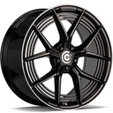 STATUSFÄLGAR PURE BLACK GLOSSY LIP POLISHED 9.5x20 5/112 ET45 CB66.6