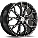 STATUSFÄLGAR SSF-2 BLACK FRONT POLISHED 8x18 5/112 ET35 CB66.6