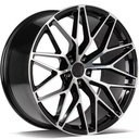 STATUSFÄLGAR GLORY BLACK FRONT POLISHED 11.5x22 5/130 ET61 CB71.6
