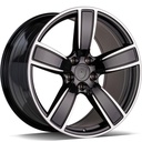 STATUSFÄLGAR LAVISH BLACK FRONT POLISHED 9.5x21 5/130 ET46 CB71.6