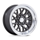 STATUSFÄLGAR VN516 G-FORCE MATTE ANTHRACITE W/ DIAMOND CUT LIP 7x17 5/120.65 ET0 CB72.6