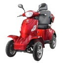Kontio Motors Silverfox Four 2.0, metallic red 1.2kWh litium akku ja 3A laturi