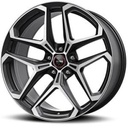 MOMO RF-04 MATT BLACK POLISHED 9x20 9/20 ET43 CB63.4