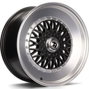 STATUSFÄLGAR SV-F MATT BLACK LIP POLISHED 7x16 4/100-114.3 ET35 CB67.1
