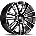 STATUSFÄLGAR KNOCKOUT BLACK FRONT POLISHED 8x19 5/108 ET42 CB67.1