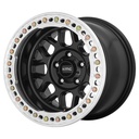STATUSFÄLGAR KM235 GRENADE CRAWL SATIN BLACK 8.5x17 5/127 ET0 CB71.5