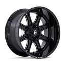 STATUSFÄLGAR DARKSTAR GLOSS BLACK MILLED 9x20 6/135-139.7 ET1 CB106.1