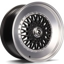 STATUSFÄLGAR SV-F MATT BLACK LIP POLISHED 7x15 4/100-114.3 ET30 CB67.1