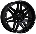 STATUSFÄLGAR D62 FLATBLACK MILLED RIVETS 9x18 5/120 ET25 CB74.1