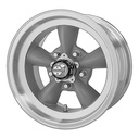 AMERICAN RACING VN105 TORQ THRUST GRAY MACHINED LIP 7x15 5/114.3 ET-6 CB83.1
