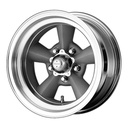 STATUSFÄLGAR VN309 VINTAGE SILVER MACHINED LIP 8.5x15 5/120.65 ET-24 CB83.1