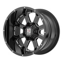 DIRT A.T XD825 GLOSS BLACK MILLED 10x20 6/135-139.7 ET-24 CB106.2