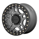 STATUSFÄLGAR KS240 GUN METAL WITH GLOSS BLACK RING 7x15 4/137 ET38 CB112